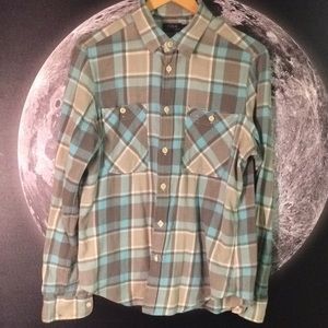 Ralph Lauren blue and grey and cream flannel